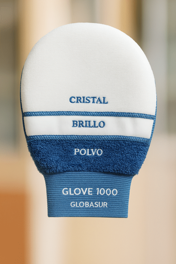 Glove 1000 Globasur – guante de microfibra 3 capas para cristal, brillo y polvo